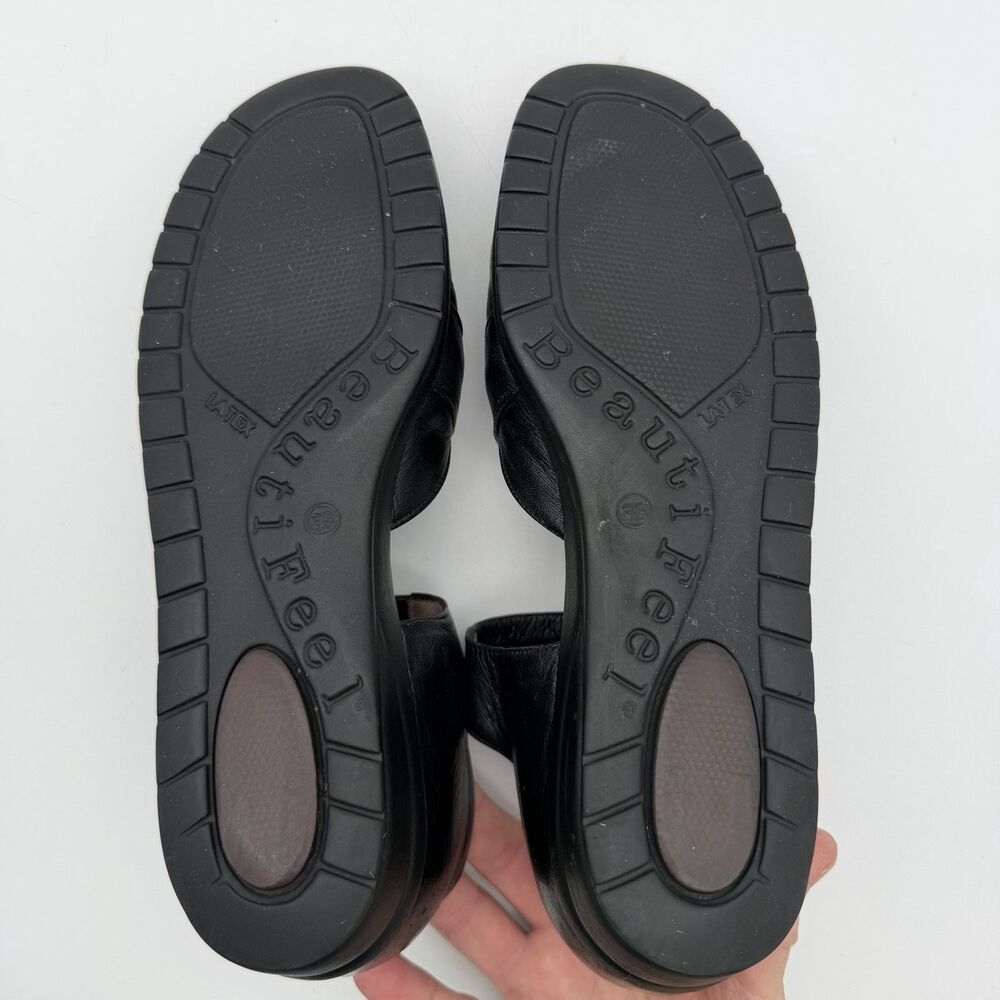 BeautiFeel Dear Black Leather Mary Jane Slip On Comfort Flats Women’s 7.5 EU 38 - Picture 13 of 13